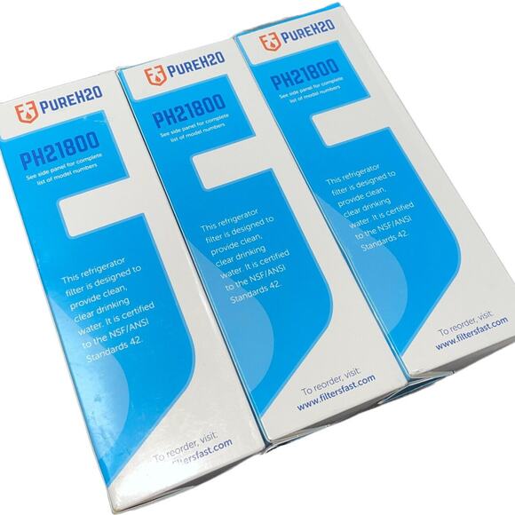 PureH2O PH21800 Refrigerator Water Filter Fisher Paykel Amana Lot of 3 NEW - Picture 1 of 7